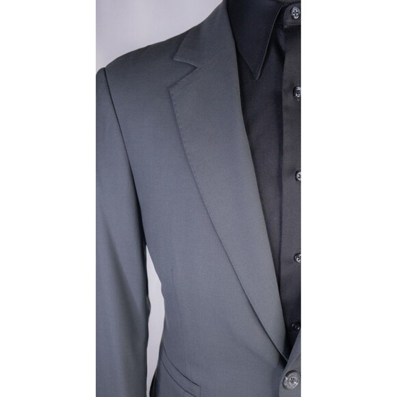 Rock & Republic Blazer 42L Gray Solid Sport Coat Suit Jacket Blazer Wool/Spandex - Picture 5 of 14